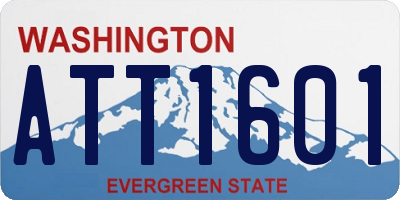 WA license plate ATT1601