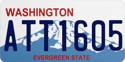 WA license plate ATT1605