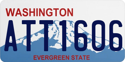 WA license plate ATT1606