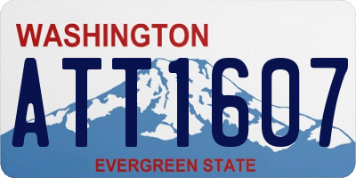 WA license plate ATT1607