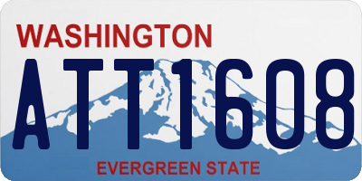WA license plate ATT1608