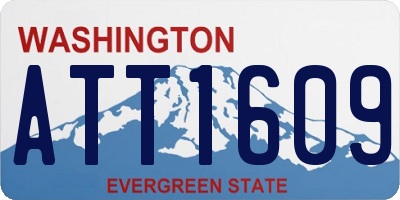 WA license plate ATT1609