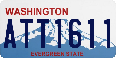 WA license plate ATT1611