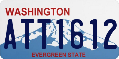 WA license plate ATT1612