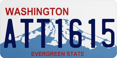 WA license plate ATT1615