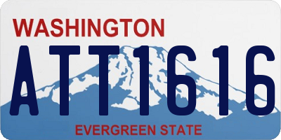 WA license plate ATT1616