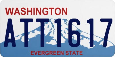 WA license plate ATT1617