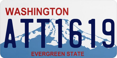 WA license plate ATT1619