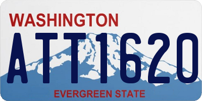 WA license plate ATT1620