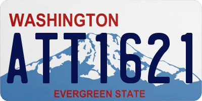 WA license plate ATT1621