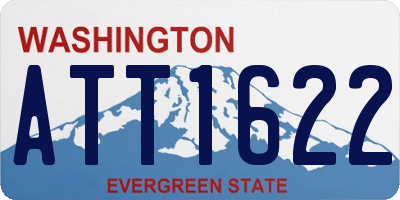 WA license plate ATT1622