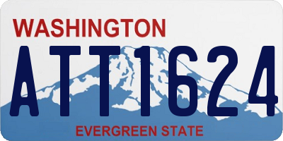WA license plate ATT1624