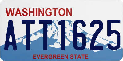 WA license plate ATT1625