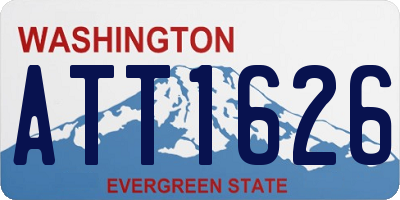 WA license plate ATT1626