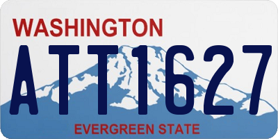 WA license plate ATT1627