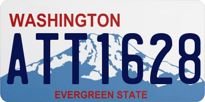 WA license plate ATT1628