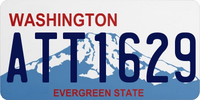 WA license plate ATT1629