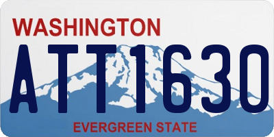 WA license plate ATT1630