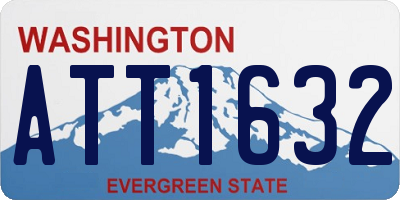 WA license plate ATT1632