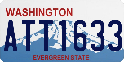 WA license plate ATT1633