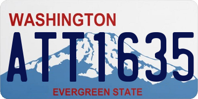 WA license plate ATT1635
