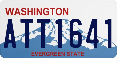 WA license plate ATT1641