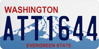 WA license plate ATT1644