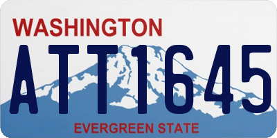 WA license plate ATT1645