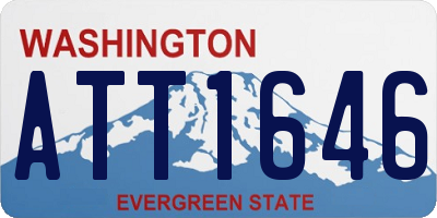 WA license plate ATT1646