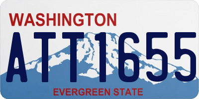 WA license plate ATT1655