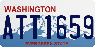 WA license plate ATT1659