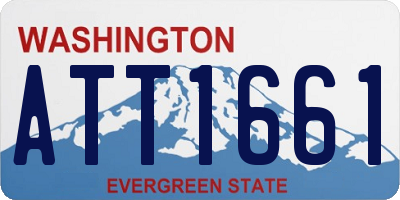 WA license plate ATT1661