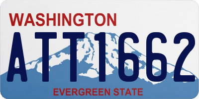 WA license plate ATT1662