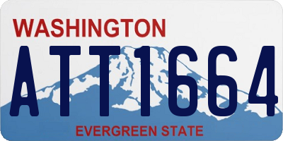 WA license plate ATT1664