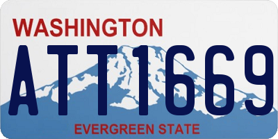 WA license plate ATT1669