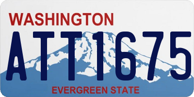 WA license plate ATT1675