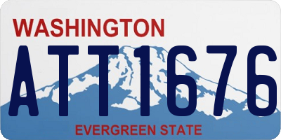 WA license plate ATT1676
