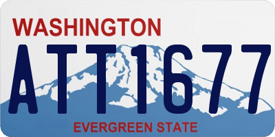 WA license plate ATT1677