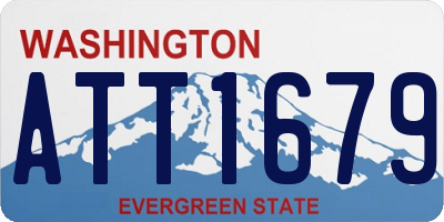 WA license plate ATT1679
