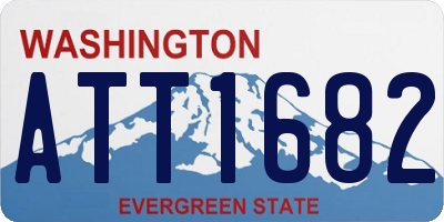 WA license plate ATT1682