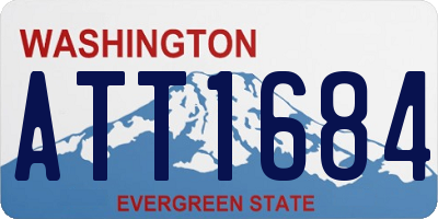 WA license plate ATT1684