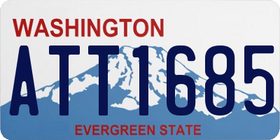 WA license plate ATT1685