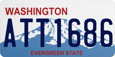 WA license plate ATT1686