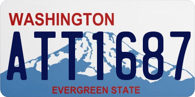 WA license plate ATT1687