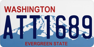 WA license plate ATT1689