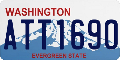 WA license plate ATT1690