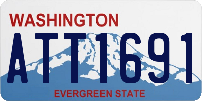 WA license plate ATT1691