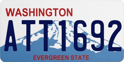 WA license plate ATT1692