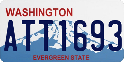 WA license plate ATT1693