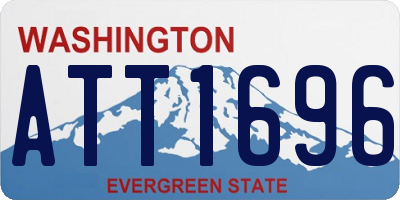 WA license plate ATT1696